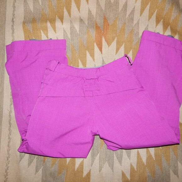 686 Girls Youth L Smarty Evolution Fuchsia & Gray Winter Snow Pants - Picture 4 of 11
